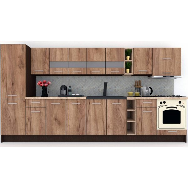 Bucatarie MARINA NEW 370 B Wenge / Decor K004