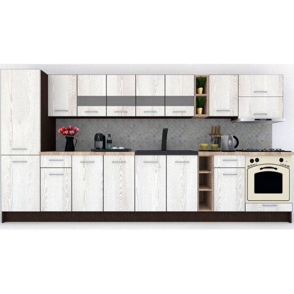 Bucatarie MARINA NEW 370 B Wenge / Decor K010