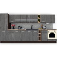 Bucatarie MARINA NEW 370 B Wenge / Decor K352