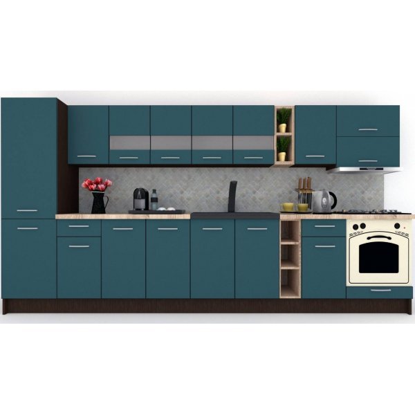 Bucatarie MARINA NEW 370 B Wenge / Decor 0244
