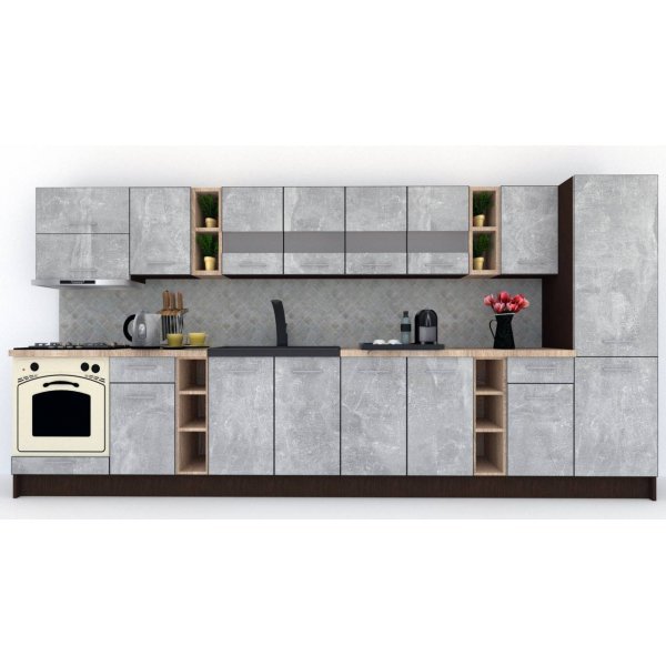 Bucatarie MARINA NEW 390 A Wenge / Decor 4298