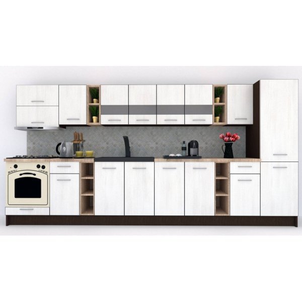 Bucatarie MARINA NEW 390 A Wenge / Decor 8508