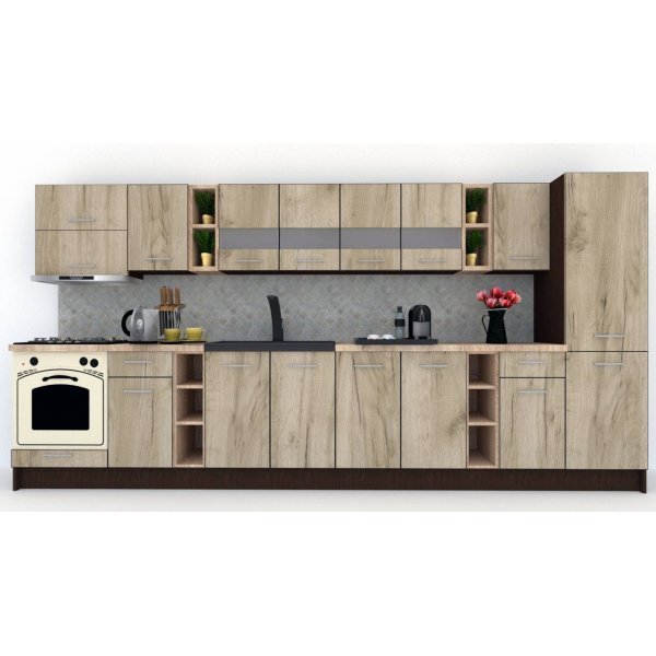 Bucatarie MARINA NEW 390 A Wenge / Decor K002