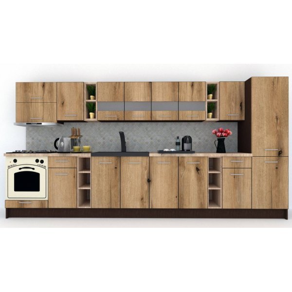 Bucatarie MARINA NEW 390 A Wenge / Decor K365