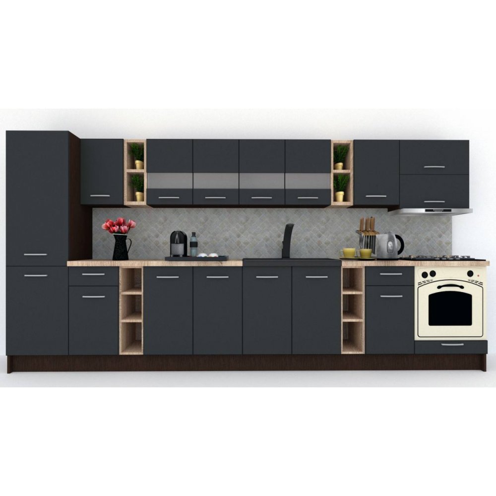 Bucatarie MARINA NEW 390 B Wenge / Decor 0164