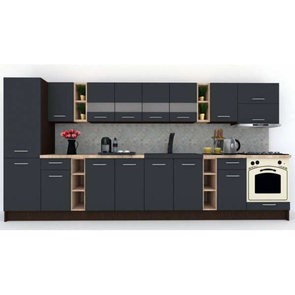 Bucatarie MARINA NEW 390 B Wenge / Decor 0164