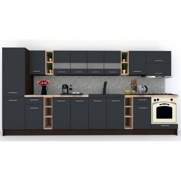 Bucatarie MARINA NEW 390 B Wenge / Decor 0164