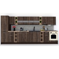 Bucatarie MARINA NEW 390 B Wenge / Decor 7648 Bucatarie MARINA NEW 390 B Wenge / Decor 7648