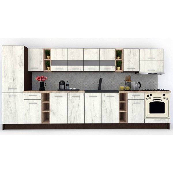 Bucatarie MARINA NEW 390 B Wenge / Decor K001