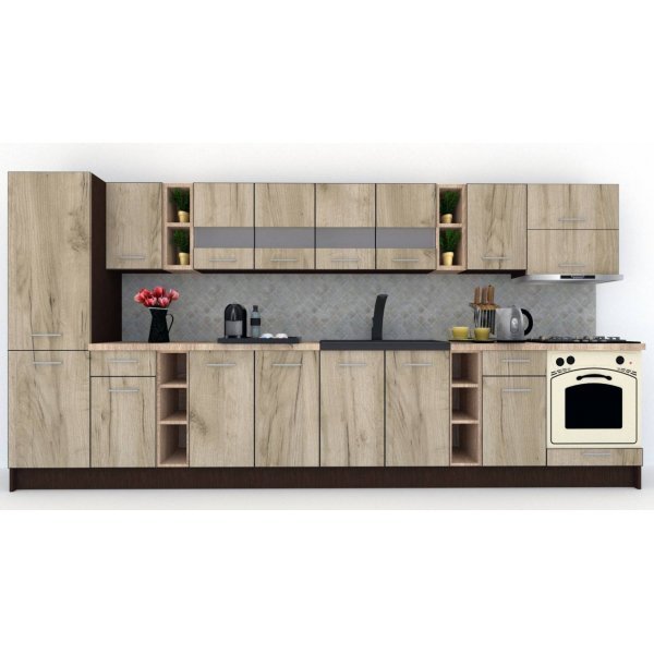 Bucatarie MARINA NEW 390 B Wenge / Decor K002