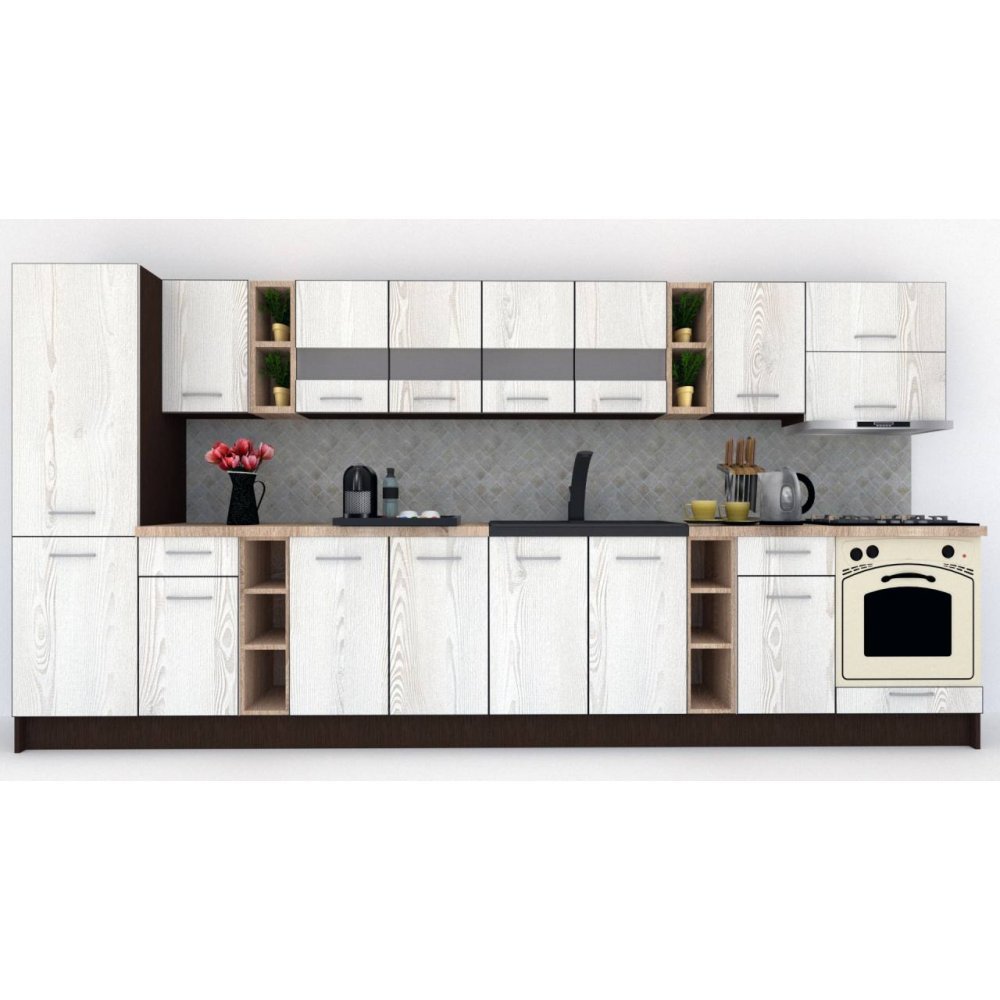 Bucatarie MARINA NEW 390 B Wenge / Decor K010