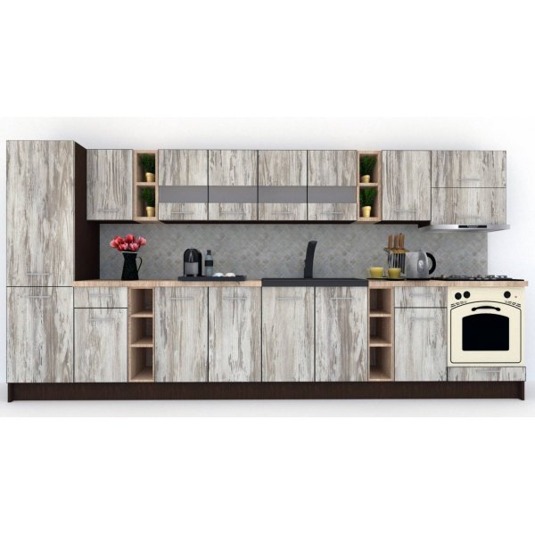 Bucatarie MARINA NEW 390 B Wenge / Decor K084