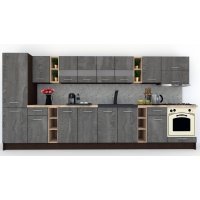 Bucatarie MARINA NEW 390 B Wenge / Decor K352