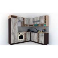 Bucatarie de Colt COSSY NEW DR. 200-230, Wenge / Decor K084