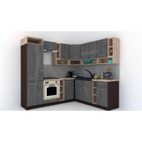 Bucatarie de Colt COSSY NEW DR. 200-230, Wenge / Decor K352