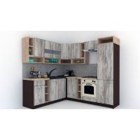 Bucatarie de Colt COSSY NEW ST. 200-230, Wenge / Decor K084