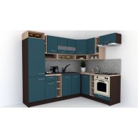 Bucatarie de Colt COSSY NEW 180-250 DR., Wenge / Decor 0244