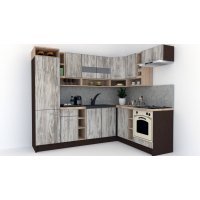 Bucatarie de Colt COSSY NEW 180-250 DR., Wenge / Decor K084