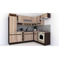 Bucatarie de Colt COSSY NEW 180-250 DR., Stejar Sonoma