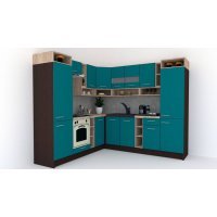 Bucatarie de Colt COSSY NEW ST. 230-250, Wenge / Decor 0245