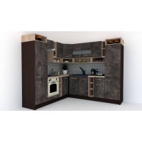 Bucatarie de Colt COSSY NEW ST. 230-250, Wenge / Decor 4299