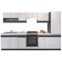 Bucatarie SARA 4B1 decor 8508 Sosna Norweska/8509 Sosna Norweska Czarna