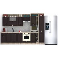 Bucatarie LEEA ART FRONT MDF FRESCO 320B K002 / decor 244