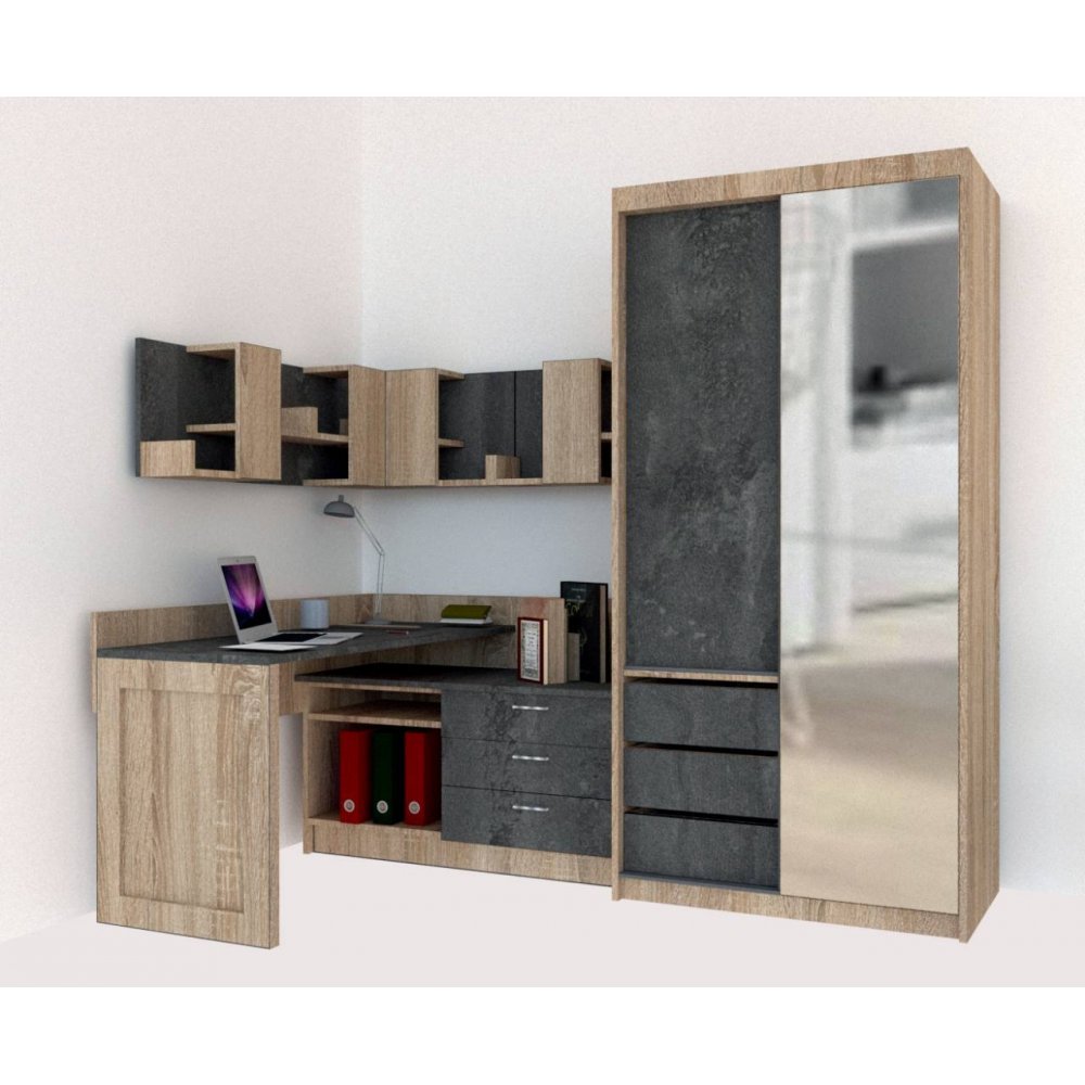 ANSAMBLU BIROU BOB SI DRESSING DSO / DECOR K352