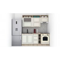 Bucatarie LEEA ART FRONT MDF SPARX 200 K002 / decor 102
