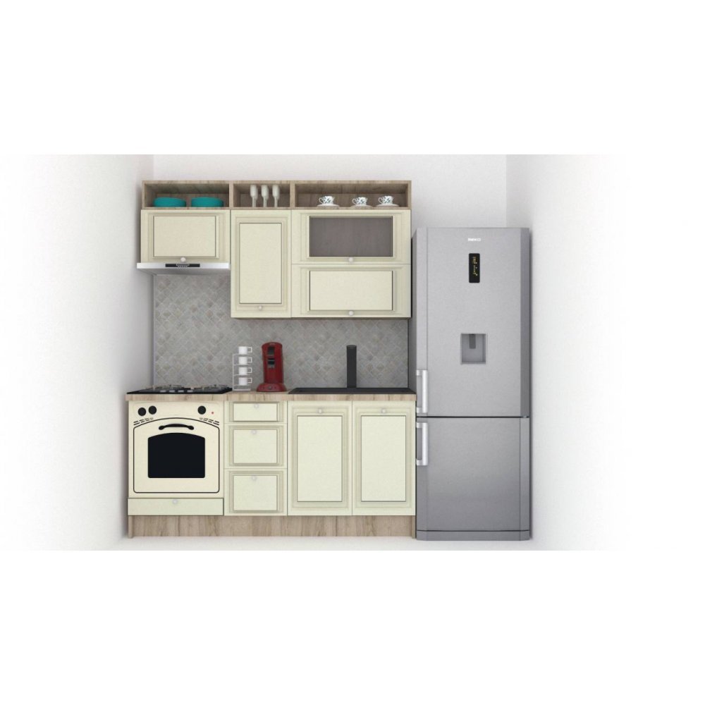 Bucatarie LEEA ART FRONT MDF ALAMO 180 K002 / decor 191