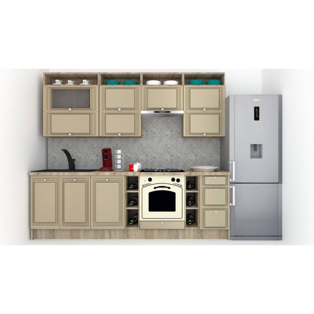 Bucatarie LEEA ART FRONT MDF CANYON 260 K002 / decor 243