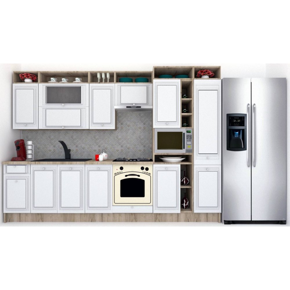 Bucatarie LEEA ART FRONT MDF ROSA 320B K002 / decor 263