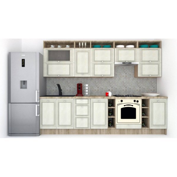 Bucatarie LEEA ART FRONT MDF OLDER 300B K002 / decor 191