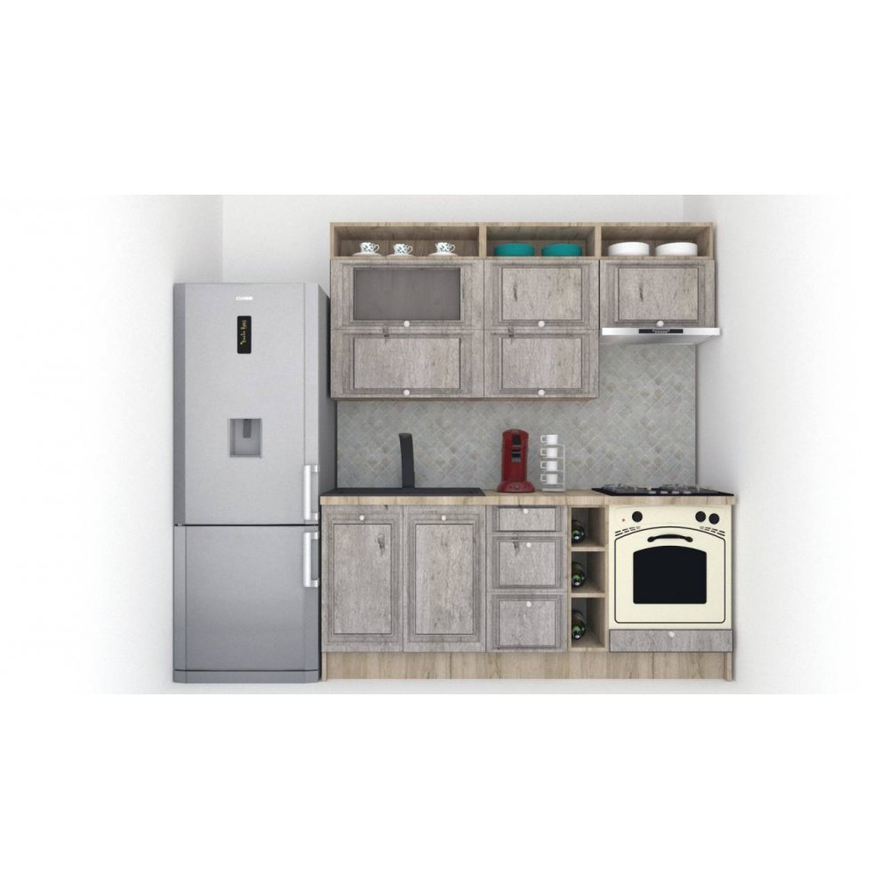 Bucatarie LEEA ART FRONT MDF CANYON 200 K002 / decor 246