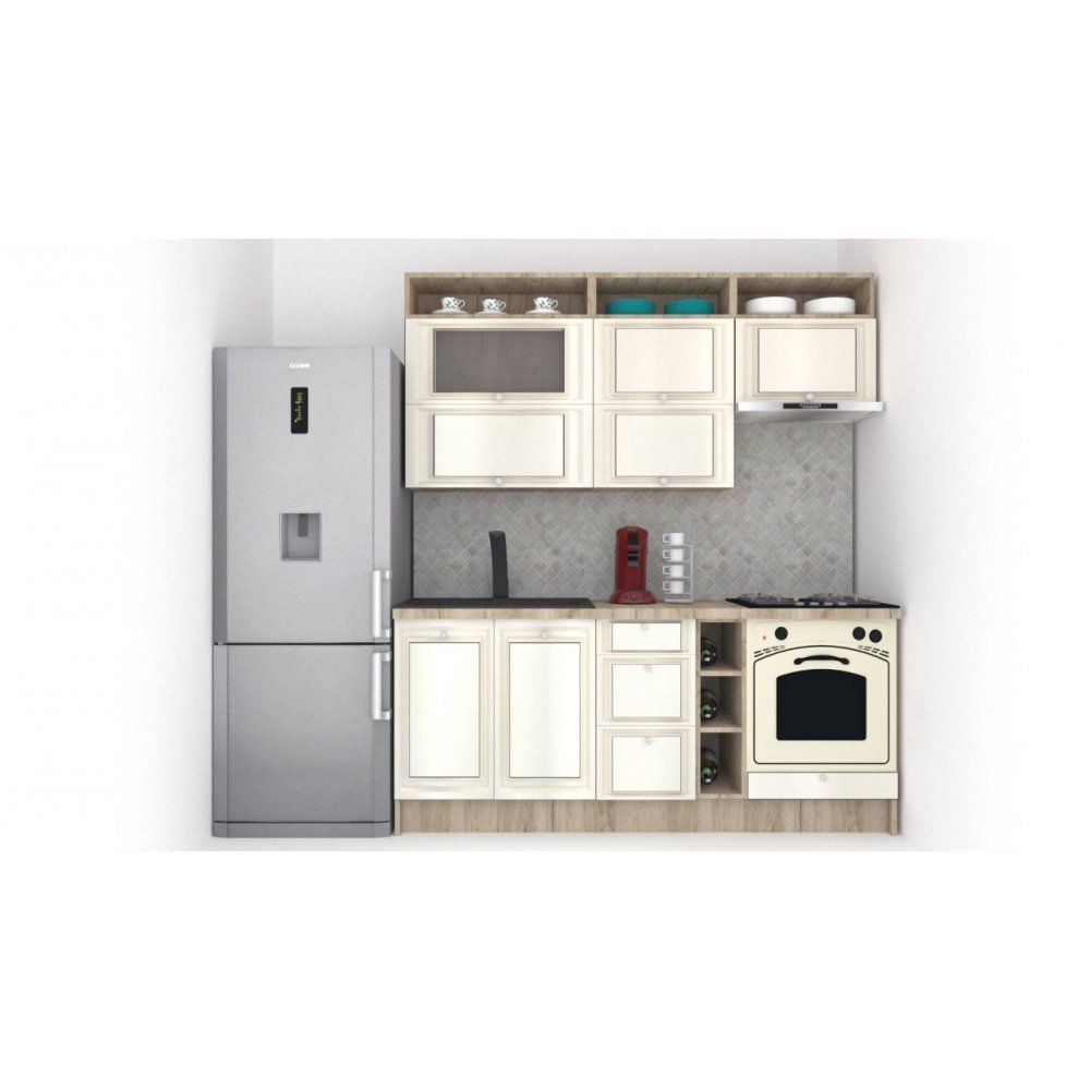 Bucatarie LEEA ART FRONT MDF EKRAN 200 K002 / decor 242