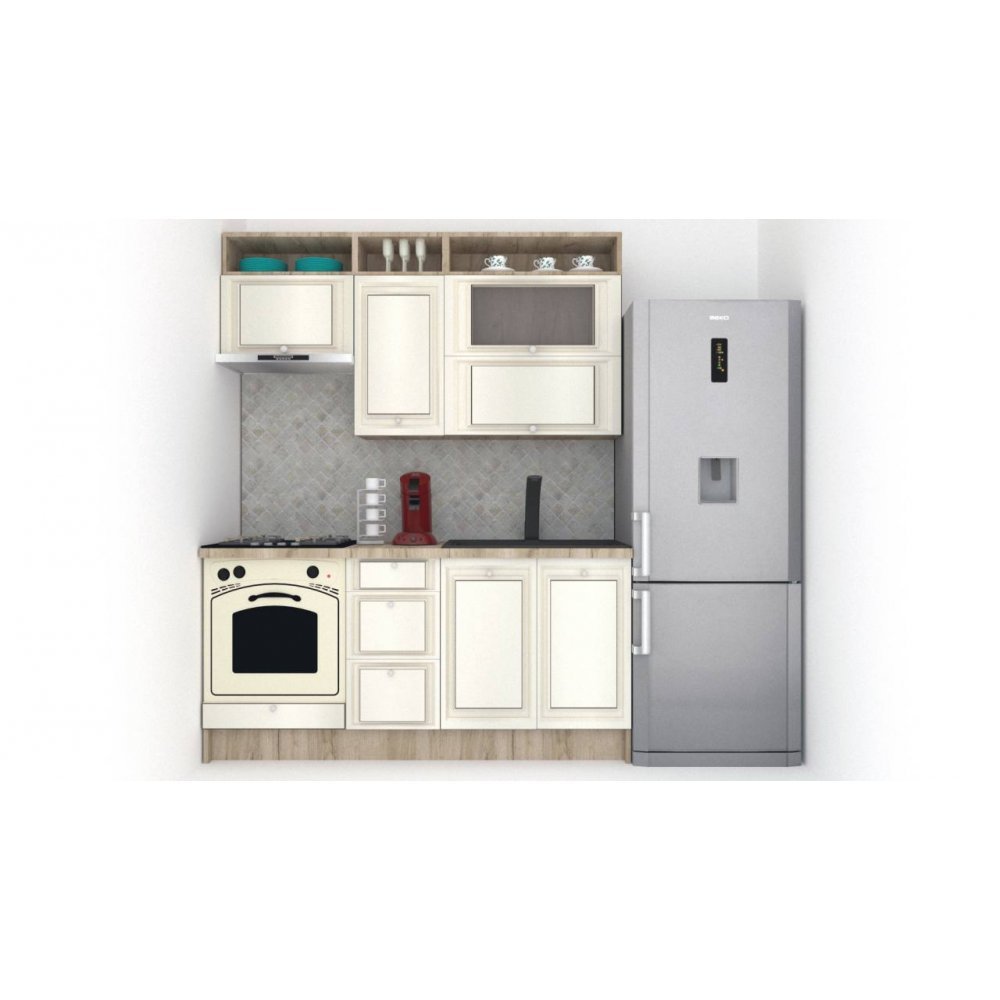 Bucatarie LEEA ART FRONT MDF STILE 180 K002 / decor 242