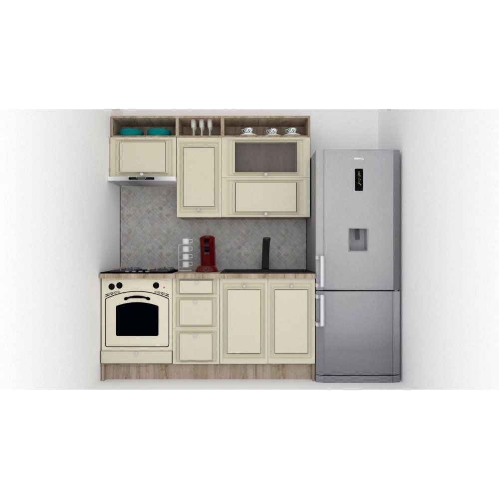 Bucatarie LEEA ART FRONT MDF PORTAL 180 K002 / decor 232