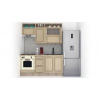 Bucatarie LEEA ART FRONT MDF REGULARNY 180 K002 / decor 243