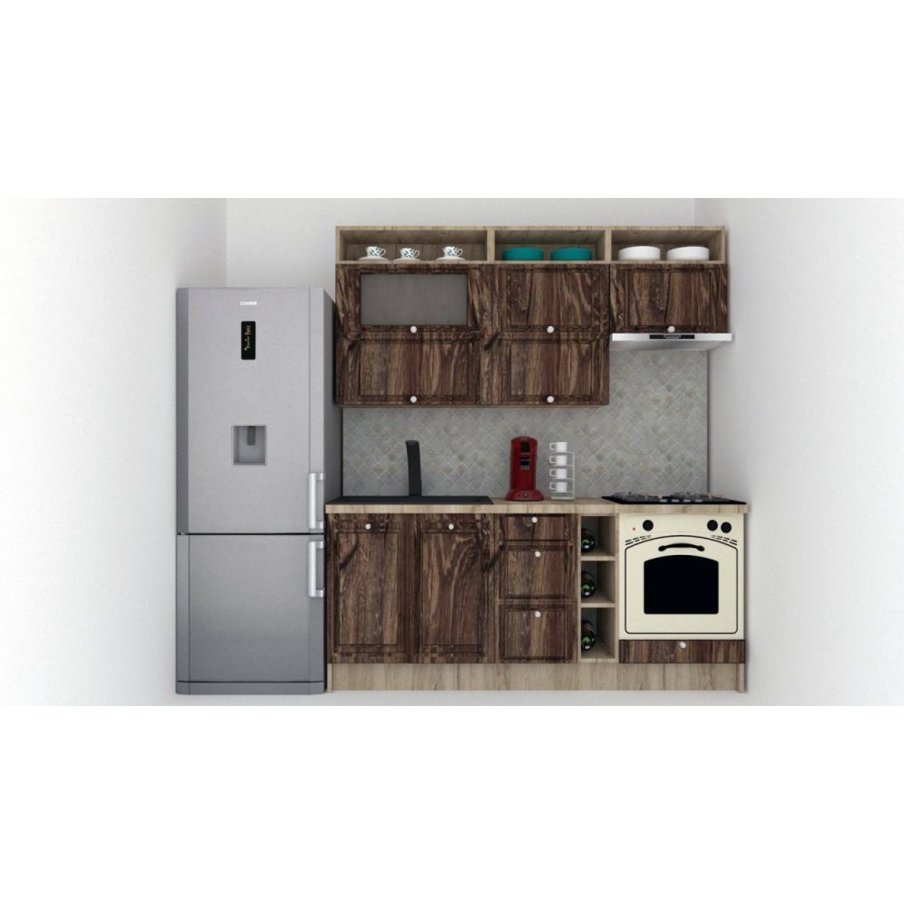 Bucatarie LEEA ART FRONT MDF OLDER 200 K002 / decor 264