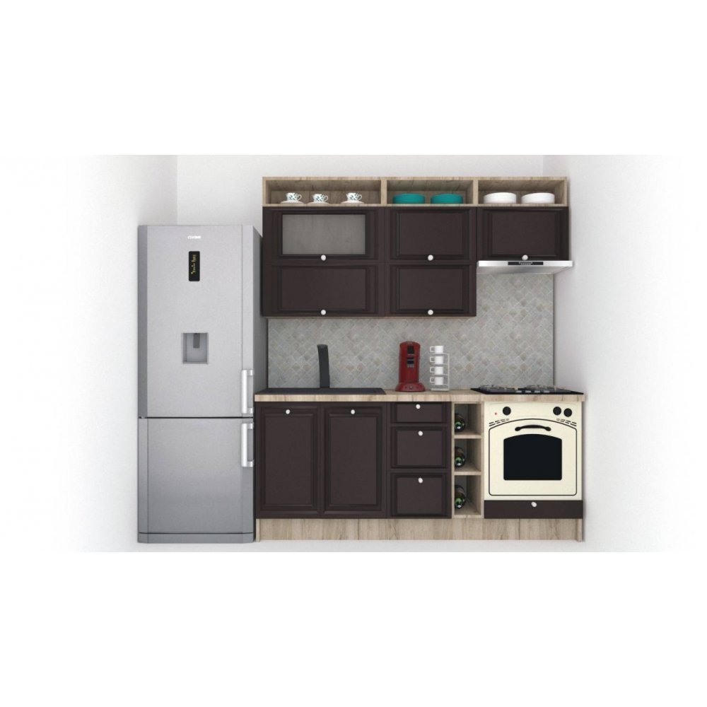 Bucatarie LEEA ART FRONT MDF PORTAL 200 K002 / decor 225