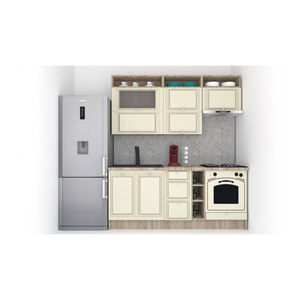 Bucatarie LEEA ART FRONT MDF PORTAL 200 K002 / decor 232