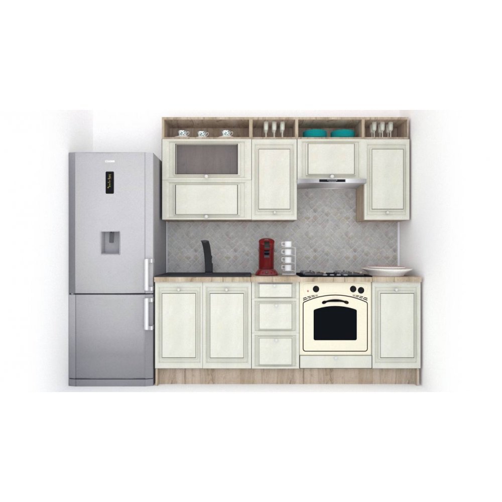 Bucatarie LEEA ART FRONT MDF FRESCO 220 K002 / decor 191