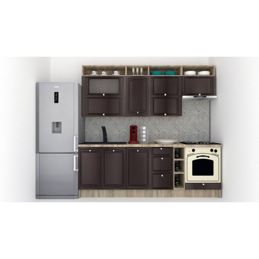 Bucatarie LEEA ART FRONT MDF REGULARNY 240B K002 / decor 176
