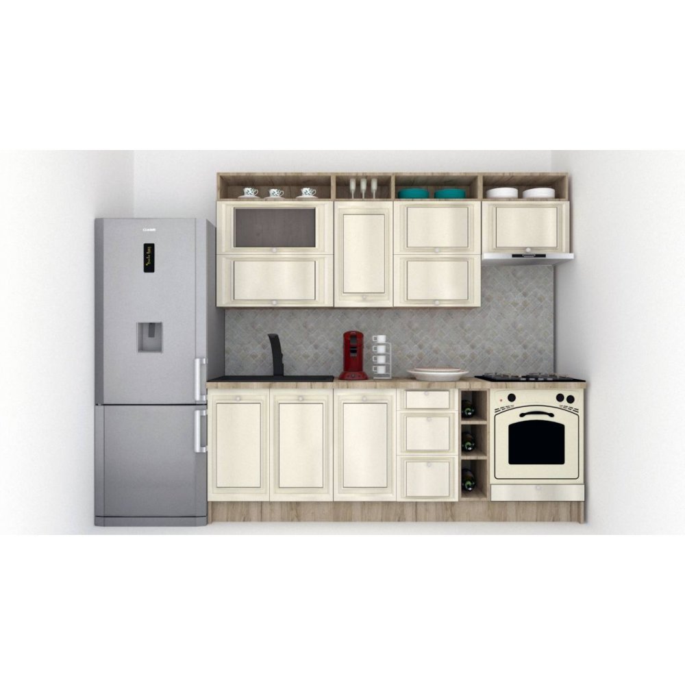 Bucatarie LEEA ART FRONT MDF REGULARNY 240B K002 / decor 242