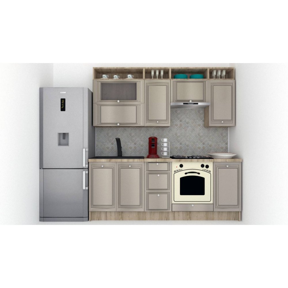 Bucatarie LEEA ART FRONT MDF FRESCO 220 K002 / decor 227