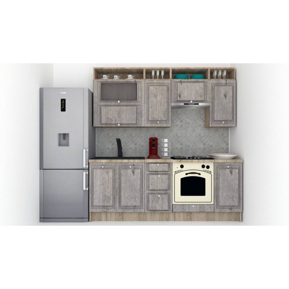 Bucatarie LEEA ART FRONT MDF FRESCO 220 K002 / decor 246