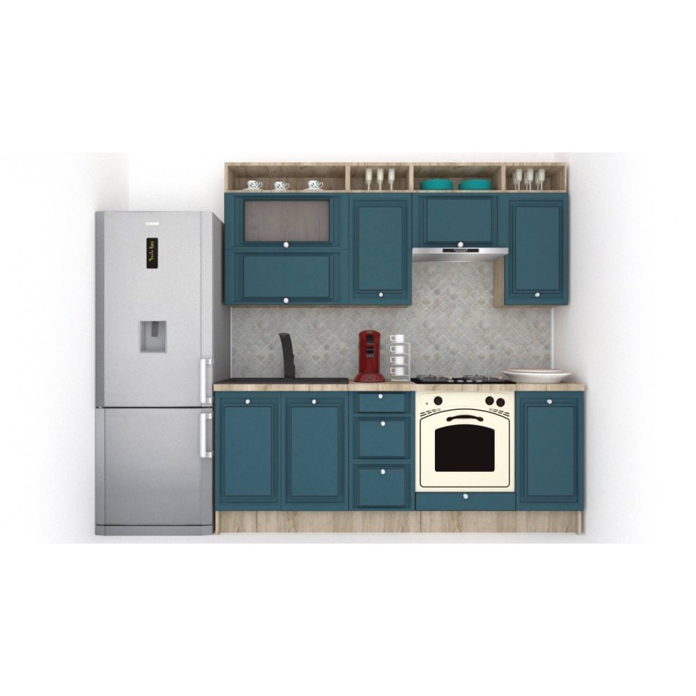 Bucatarie LEEA ART FRONT MDF FRESCO 220 K002 / decor 259