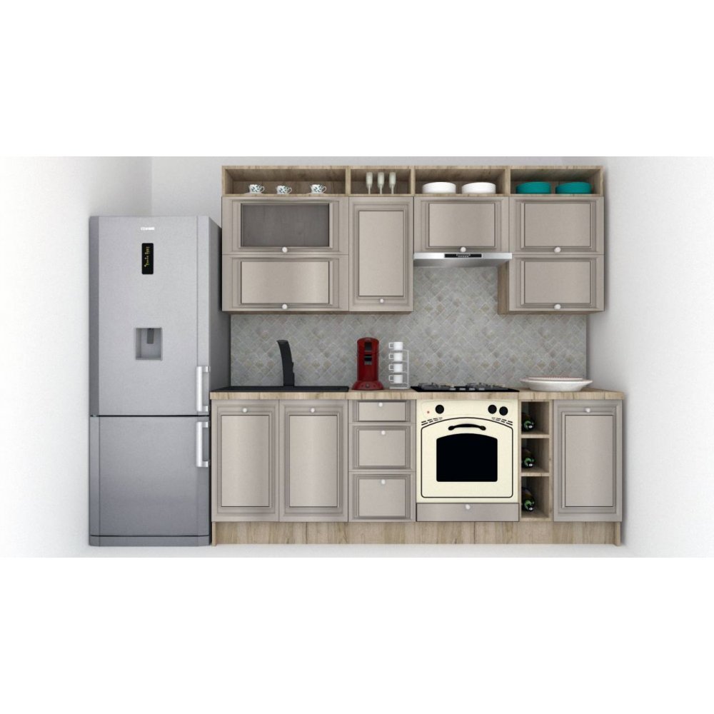 Bucatarie LEEA ART FRONT MDF ELBA 240A K002 / decor 227