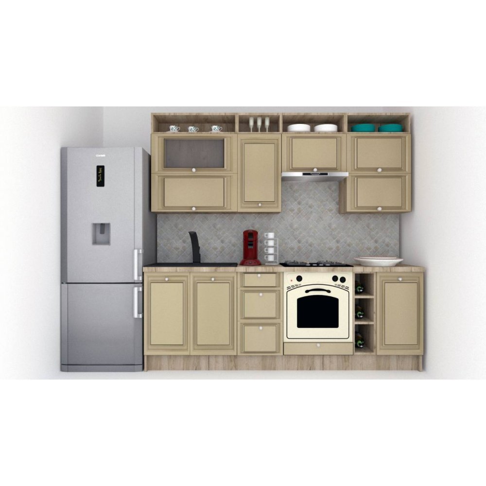 Bucatarie LEEA ART FRONT MDF ELBA 240A K002 / decor 243