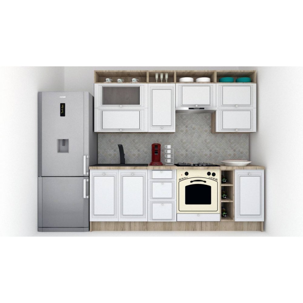Bucatarie LEEA ART FRONT MDF ELBA 240A K002 / decor 263